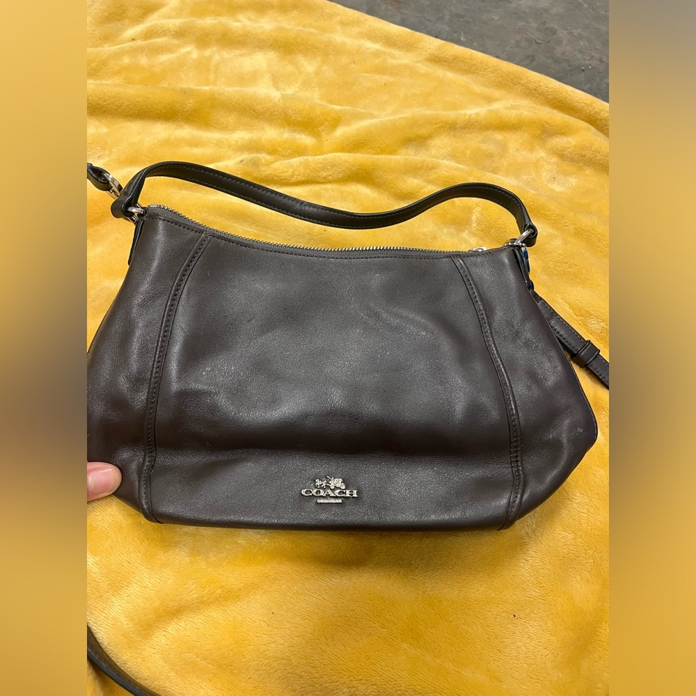 Coach Brown Crossbody Bag with Sleek Design